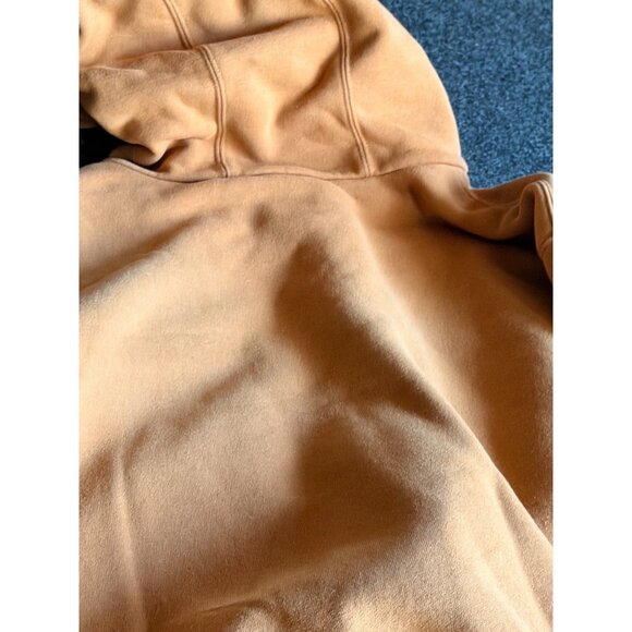 Carhartt Mens Sandstone Hooded Full-Zip Jacket Brown XL Lined  *note flaw sleeve - Picture 13 of 13